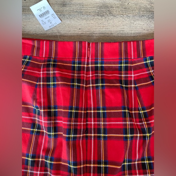 J.Crew Tartan Cotton Sateen Plaid Pencil Skirt - size 00 - Picture 5 of 9